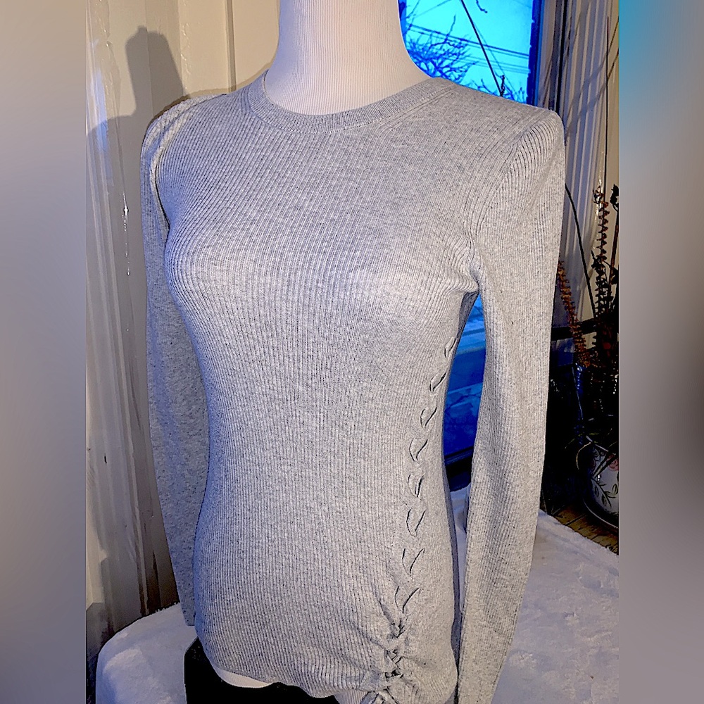 Banana Republic Gray Long Sleeve Top